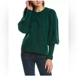 Vince Camuto Teal Balloon Sleeve Cozy Sweater S